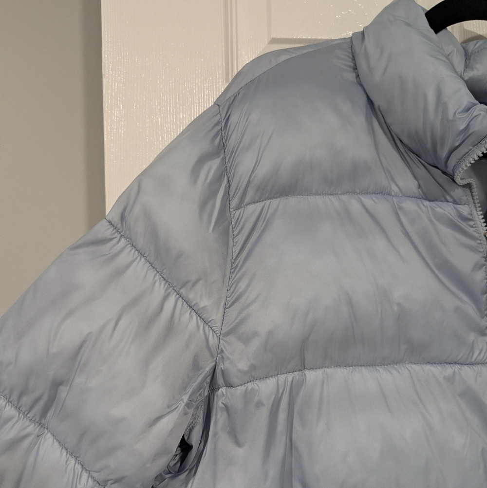 32 Degrees Heat Light Gray/Blue Puffer Jacket in Size XXL - Picture 2 of 15